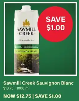 LCBO Sawmill Creek Sauvignon Blanc offer