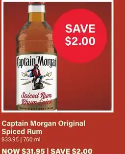 LCBO Captain Morgan Original Spiced Rum offer