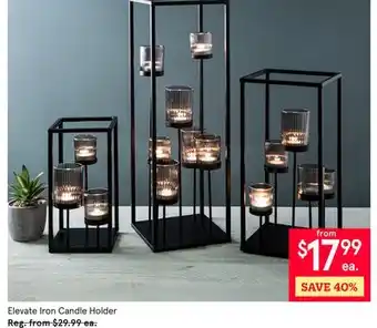 Kitchen Stuff Plus Elevate Iron Candle Holder offer