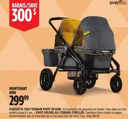 Canadian Tire Evenflo PIVOT XPLORE ALL-TERRAIN STROLLER offer