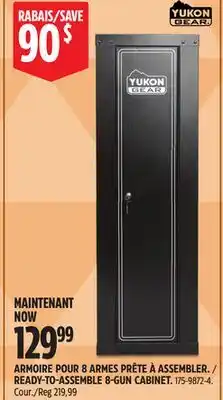 Canadian Tire Yukon Gear READY-TO-ASSEMBLE 8-GUN CABINET offer