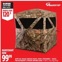 Canadian Tire Ameristep FIRE-RETARDANT 3-PERSON GROUND BLIND offer