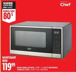 Canadian Tire 1.3 CU-FT MICROWAVE, STAINLESS STEEL offer
