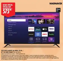 Canadian Tire Magnavox 55˝ 4K ROKU SMART TV offer