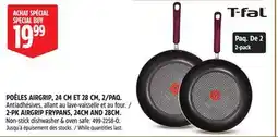 Canadian Tire T-fal 2-pk Air Grip frypan, 24cm and 28cm offer