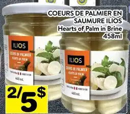 Supermarché PA COEURS DE PALMIER EN SAUMURE ILIOS | ILIOS Hearts of Palm in Brine offer
