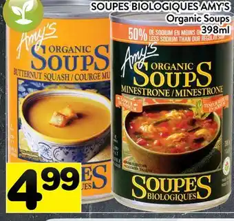 Supermarché PA SOUPES BIOLOGIQUES AMY'S | Organic Soups offer