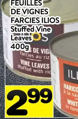 Supermarché PA FEUILLES DE VIGNES FARCIES ILIOS | Stuffed Vine Leaves offer