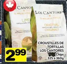 Supermarché PA CROUSTILLES DE TORTILLAS LOS CANTORES offer
