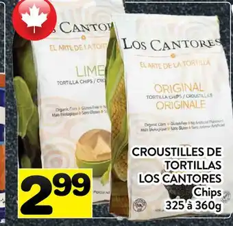 Supermarché PA CROUSTILLES DE TORTILLAS LOS CANTORES offer