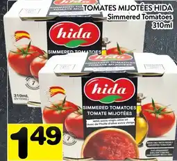 Supermarché PA TOMATES MIJOTÉES HIDA | Simmered Tomatoes offer