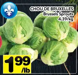 Supermarché PA CHOU DE BRUXELLES | Brussels Sprouts offer