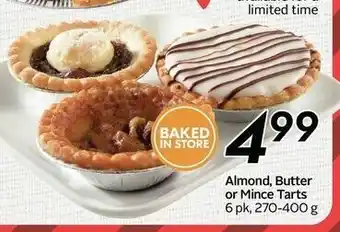 Safeway Almond Butter or Mince Tarts offer