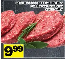 Supermarché PA GALETTES DE BOEUF ET BACON FRAIS | Fresh Beef and Bacon Patties offer