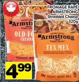 Supermarché PA FROMAGE RÂPÉ ARMSTRONG | ARMSTRONG Shredded Cheese offer