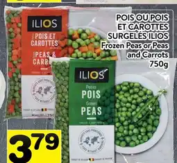 Supermarché PA POIS OU POIS ET CAROTTES SURGELÉS ILIOS | Frozen Peas or Peas and Carrots offer