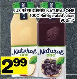 Supermarché PA JUS RÉFRIGÉRÉS NATURAL ONE | 100% Refrigerated Juices offer