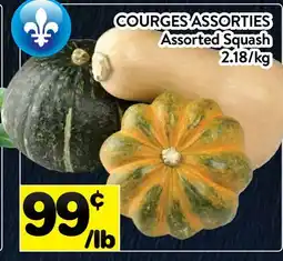 Supermarché PA COURGES ASSORTIES | Assorted Squash offer