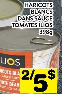 Supermarché PA HARICOTS BLANCS DANS SAUCE TOMATES ILIOS offer