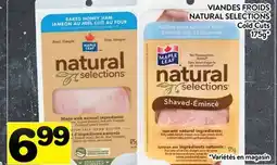 Supermarché PA VIANDES FROIDS NATURAL SELECTIONS | Cold Cuts offer