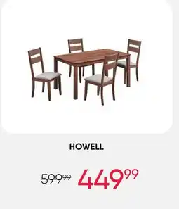 Meubles RD howell - Rectangular Dining Table with 4 Chairs - Beige offer
