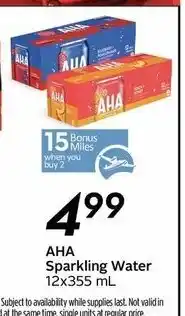 Safeway Aha Sparkling Water offer