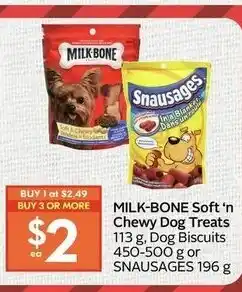 Safeway Milk-Bone Soft'n Chewy Dog Treats offer