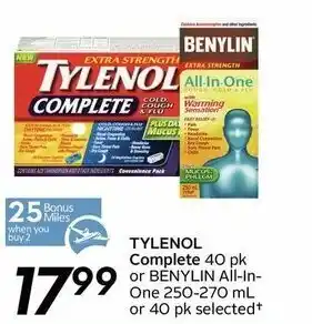 Safeway Tylenol Complete offer