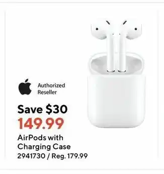 Staples AirPods with Charging Case offer