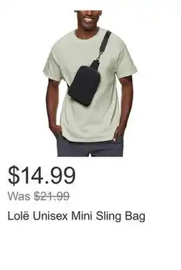 Costco Lolë Unisex Mini Sling Bag offer