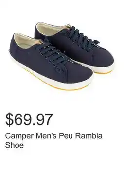 Costco Camper Men's Peu Rambla Shoe offer