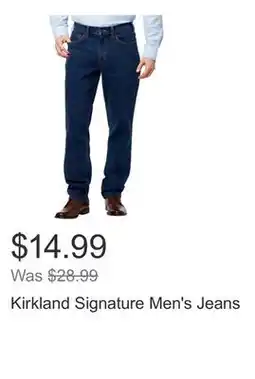 Costco Kirkland Signature Men's Jeans offer