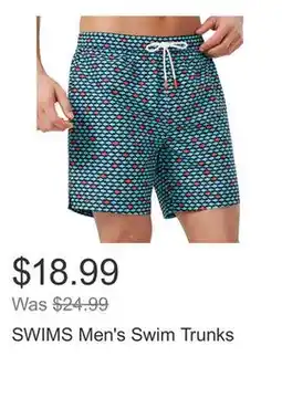 Costco SWIMS Men's Swim Trunks offer