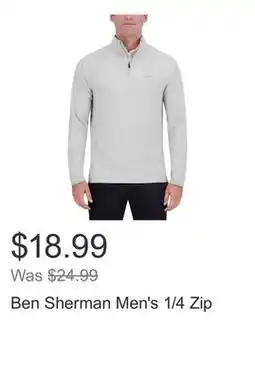 Costco Ben Sherman Men's 1/4 Zip offer
