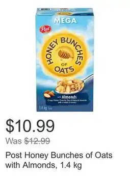Costco Post Honey Bunches of Oats with Almonds, 1.4 kg offer