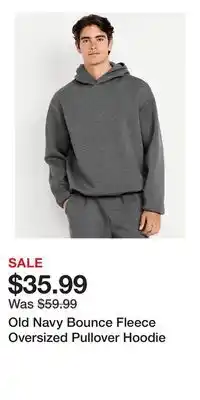 Old Navy Old Navy Bounce Fleece Oversized Pullover Hoodie offer