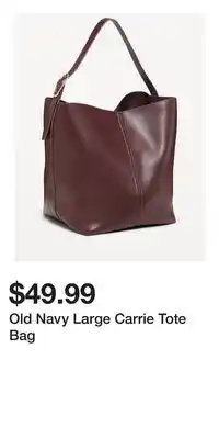 Old Navy Old Navy Large Carrie Tote Bag offer