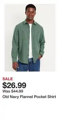 Old Navy Old Navy Flannel Pocket Shirt offer