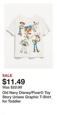 Old Navy Old Navy Disney/Pixar Toy Story Unisex Graphic T-Shirt for Toddler offer