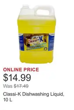 Costco Classi-K Dishwashing Liquid, 10 L offer