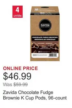 Costco Zavida Chocolate Fudge Brownie K Cup Pods, 96-count offer