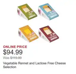 Costco Vegetable Rennet and Lactose Free Cheese Selection offer
