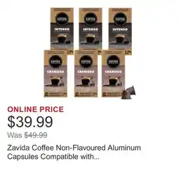 Costco Zavida Coffee Non-Flavoured Aluminum Capsules Compatible with Nespresso Original System, 60 count offer