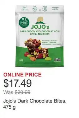 Costco Jojo's Dark Chocolate Bites, 475 g offer