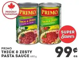 IGA Primo thick & zesty pasta sauce offer