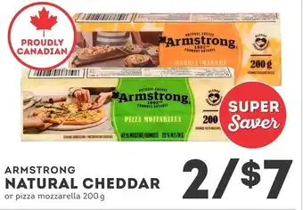 IGA Armstrong natural cheddar offer