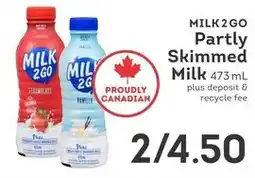 IGA Milk 2 Go partly skimmed milk offer