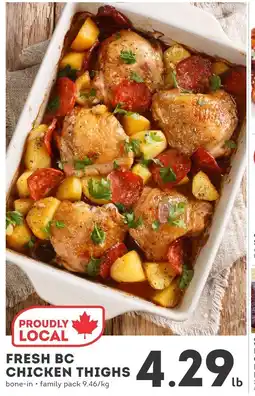 IGA Fresh bc chicken thighs offer