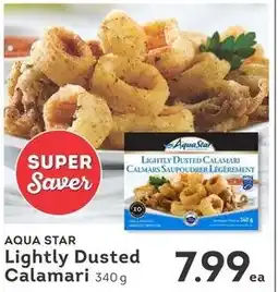 IGA Aqua star lightly dusted calamari offer