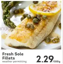 IGA Fresh Sole Fillets offer